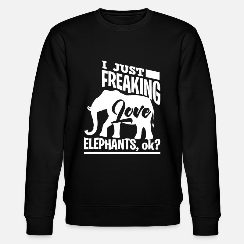 éléphant - Sweat bio CHANGER Stanley/Stella Unisexe - noir