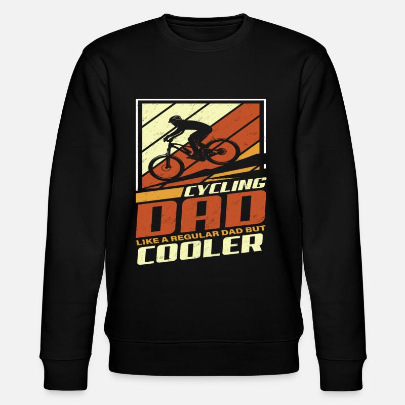 Bicycle father - Stanley/Stella CHANGER Unisex Organic Sweatshirt - black