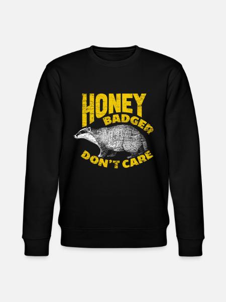 Honigdachs - Stanley/Stella Unisex Bio-Sweatshirt CHANGER  - Schwarz