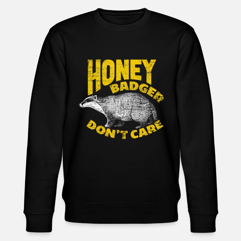 Honigdachs - Stanley/Stella Unisex Bio-Sweatshirt CHANGER  - Schwarz