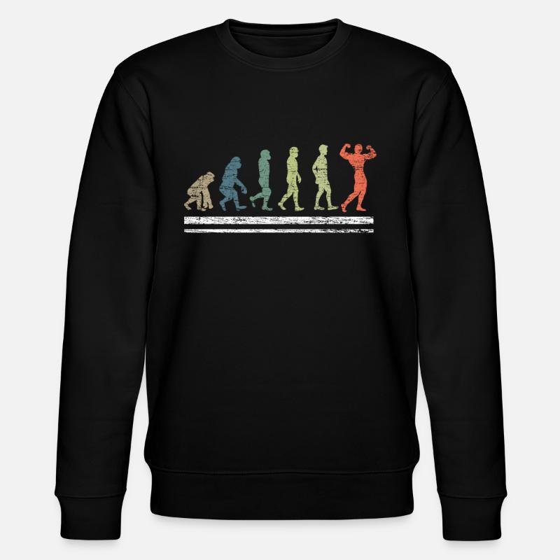 Bodybuilding Evolution - Stanley/Stella Unisex Bio-Sweatshirt CHANGER  - Schwarz