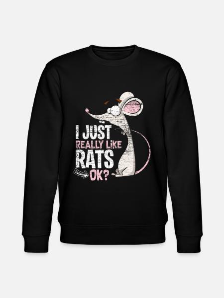 Ratte Liebe - Stanley/Stella Unisex Bio-Sweatshirt CHANGER - Schwarz