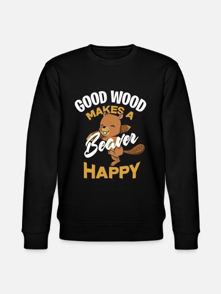 Castor heureux - Sweat bio CHANGER Stanley/Stella Unisexe - noir