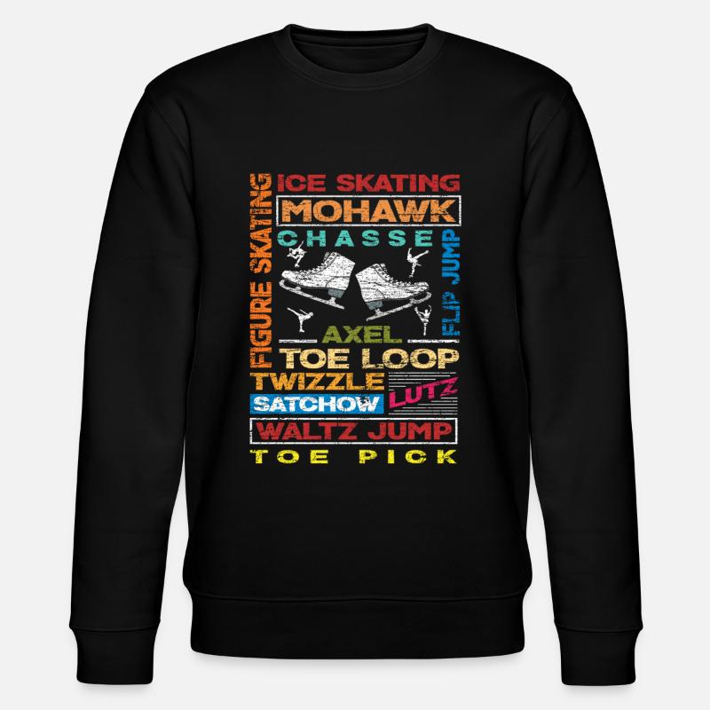 Figure skating figures - Stanley/Stella CHANGER Unisex Organic Sweatshirt - black
