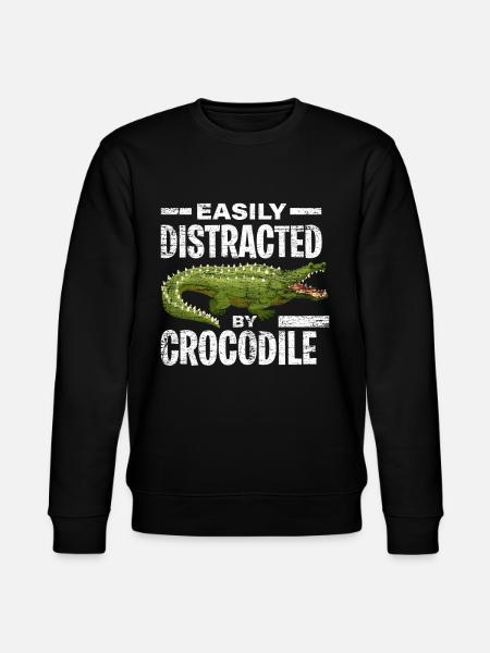 Crocodile predator - Stanley/Stella CHANGER Unisex Organic Sweatshirt - black