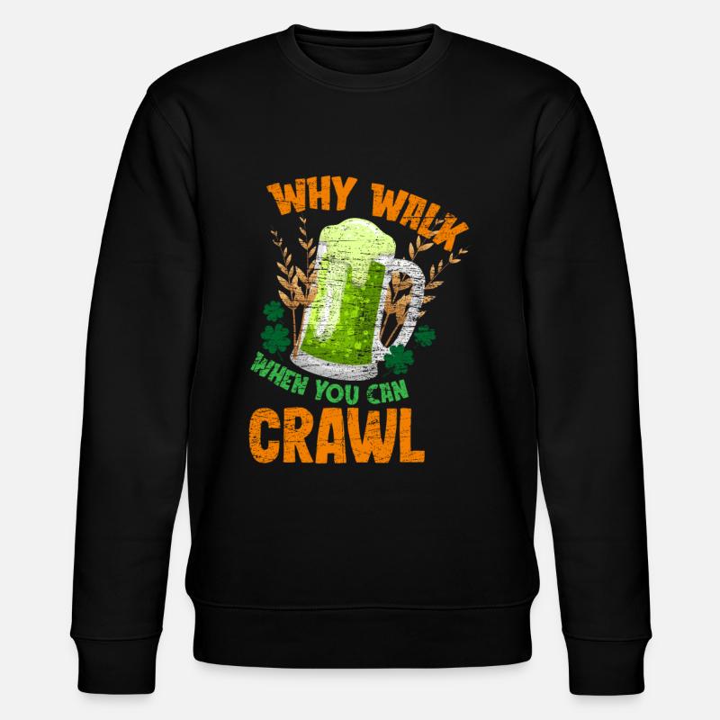 St. Patricks Day Bier - Stanley/Stella Unisex Bio-Sweatshirt CHANGER  - Schwarz