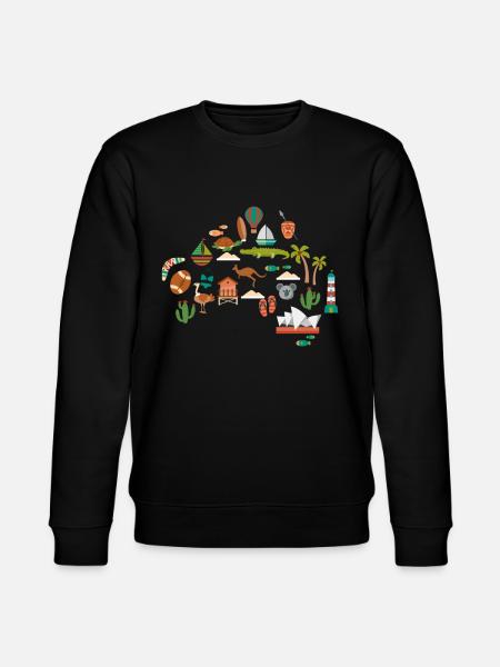 Australia country - Stanley/Stella CHANGER Unisex Organic Sweatshirt - black