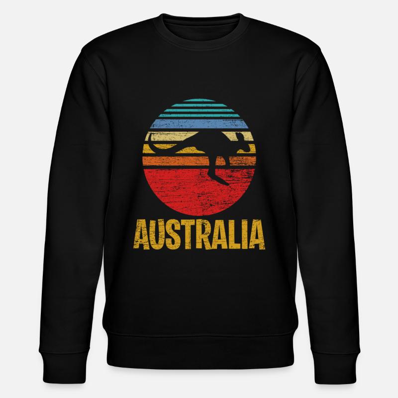 Australia retro - Stanley/Stella CHANGER Unisex Organic Sweatshirt - black