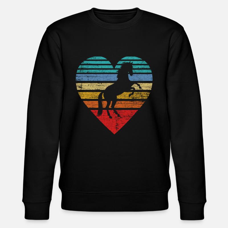 Coeur de cheval - Sweat bio CHANGER Stanley/Stella Unisexe - noir