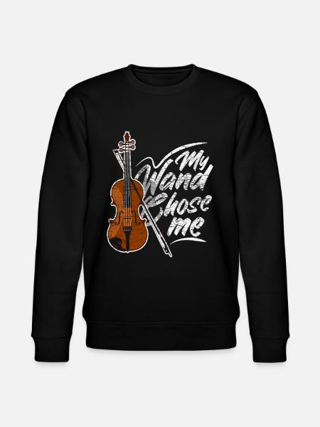 Violine Musiker Musik Geschenk - Stanley/Stella Unisex Bio-Sweatshirt CHANGER - Schwarz