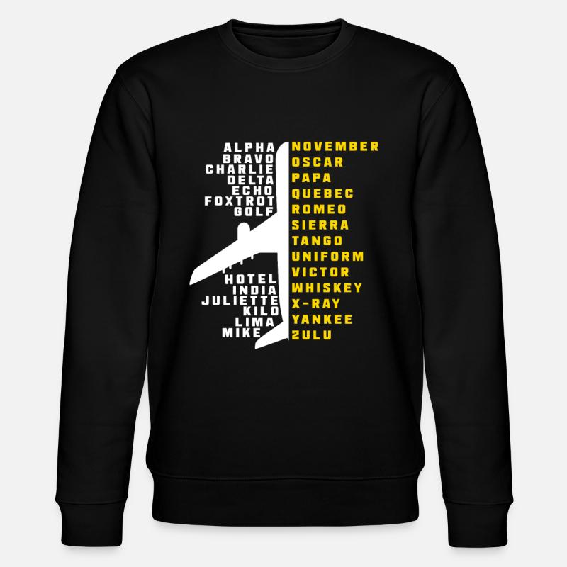 Pilot aviation - Stanley/Stella CHANGER Unisex Organic Sweatshirt - black