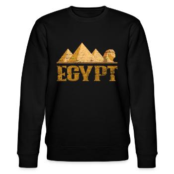 Ägypten Pyramiden - Stanley/Stella Unisex Bio-Sweatshirt CHANGER  - Schwarz - Vorne - Nik (191cm) & Marisol (170cm)