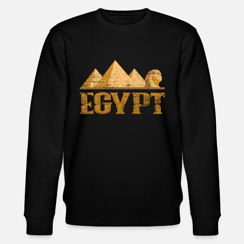Egypt pyramids - Stanley/Stella CHANGER Unisex Organic Sweatshirt - black