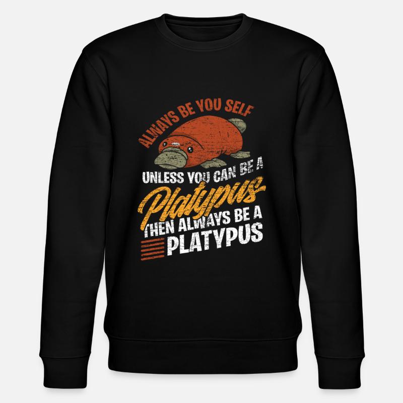 Platypus costume - Stanley/Stella CHANGER Unisex Organic Sweatshirt - black