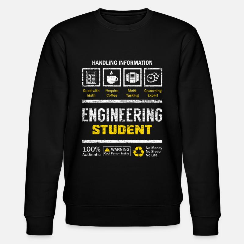 Engineer student - Stanley/Stella CHANGER Unisex Organic Sweatshirt - black