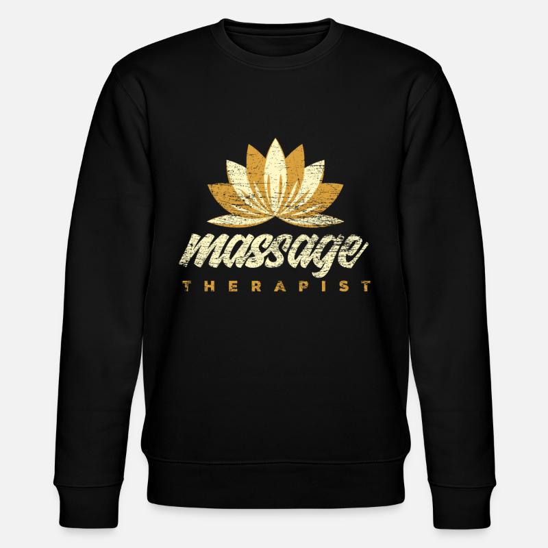 Massage therapist gift job - Stanley/Stella CHANGER Unisex Organic Sweatshirt - black