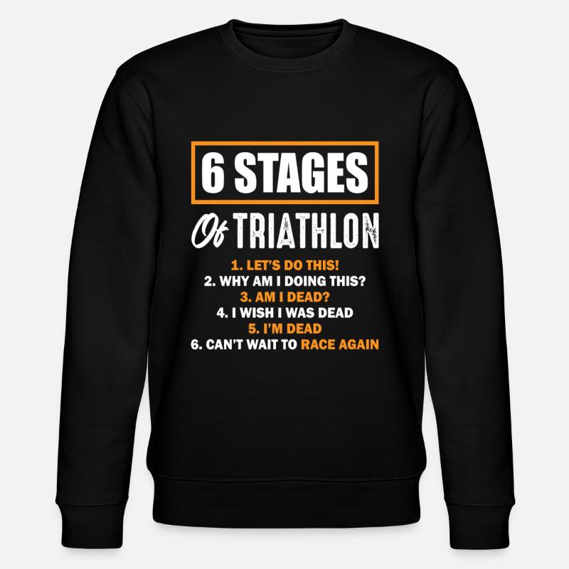 Triathlon - Stanley/Stella CHANGER Unisex Organic Sweatshirt - black