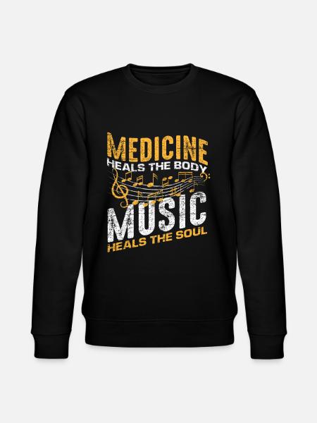 Music medicine - Stanley/Stella CHANGER Unisex Organic Sweatshirt - black