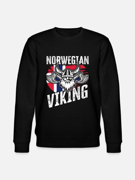 Norway vikings - Stanley/Stella CHANGER Unisex Organic Sweatshirt - black