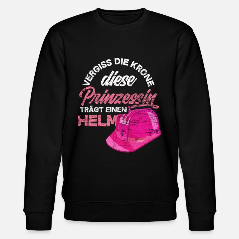 Gerüstbauerin Helm - Stanley/Stella Unisex Bio-Sweatshirt CHANGER  - Schwarz