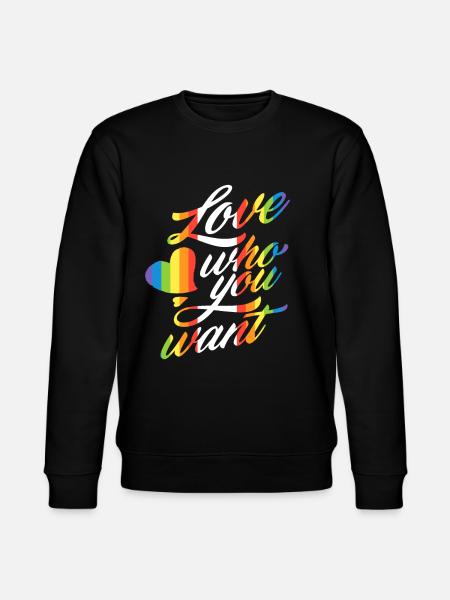 LGBTQ rainbow - Stanley/Stella CHANGER Unisex Organic Sweatshirt - black
