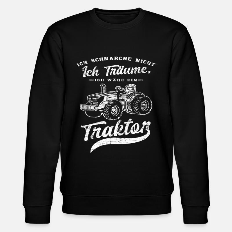 Traktor Schnarchen - Stanley/Stella Unisex Bio-Sweatshirt CHANGER - Schwarz