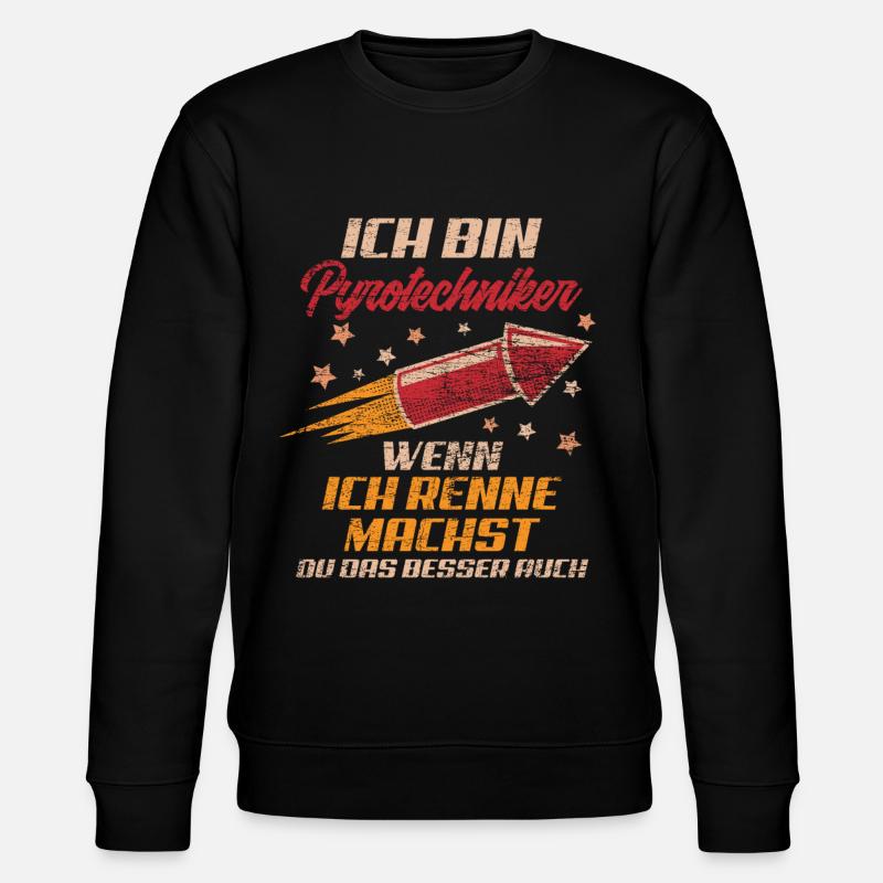 Pyrotechniker Rennen - Stanley/Stella Unisex Bio-Sweatshirt CHANGER  - Schwarz