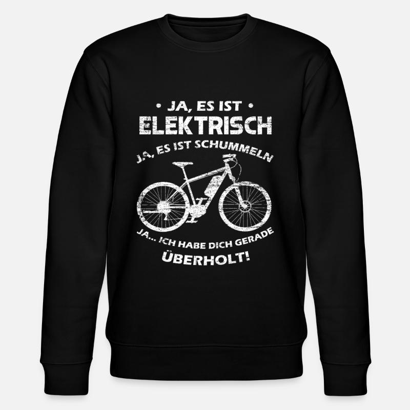 Fahrrad E-Bike - Stanley/Stella Unisex Bio-Sweatshirt CHANGER  - Schwarz
