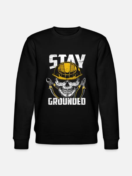 Electrician grounding - Stanley/Stella CHANGER Unisex Organic Sweatshirt - black
