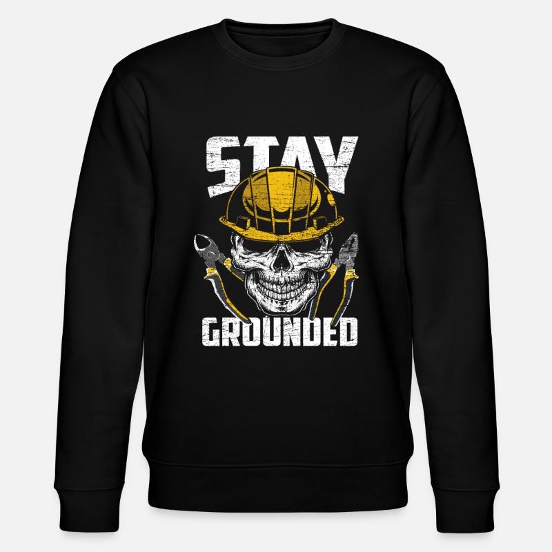 Elektriker Erdung - Stanley/Stella Unisex Bio-Sweatshirt CHANGER  - Schwarz