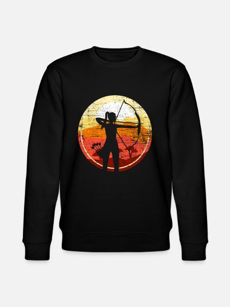 Archery retro - Stanley/Stella CHANGER Unisex Organic Sweatshirt - black
