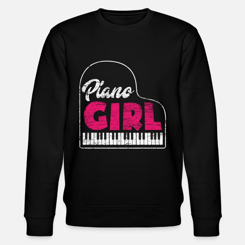 Piano Mädchen - Stanley/Stella Unisex Bio-Sweatshirt CHANGER  - Schwarz
