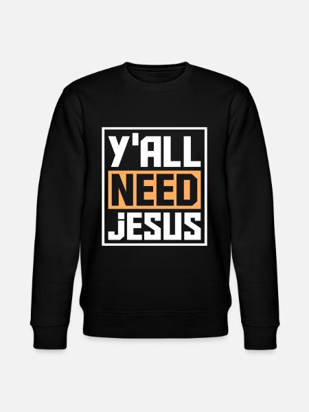 Jesus Christen - Stanley/Stella Unisex Bio-Sweatshirt CHANGER  - Schwarz