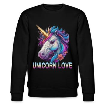 L’amour de la licorne - Sweat bio CHANGER Stanley/Stella Unisexe - noir - Devant - Nik (191cm) & Marisol (170cm)