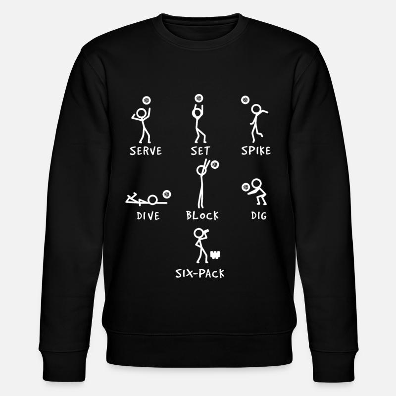 Volleyball techniques - Stanley/Stella CHANGER Unisex Organic Sweatshirt - black