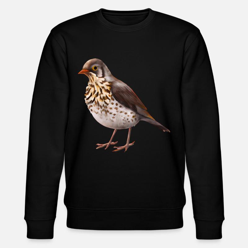 Grive oiseau - Sweat bio CHANGER Stanley/Stella Unisexe - noir