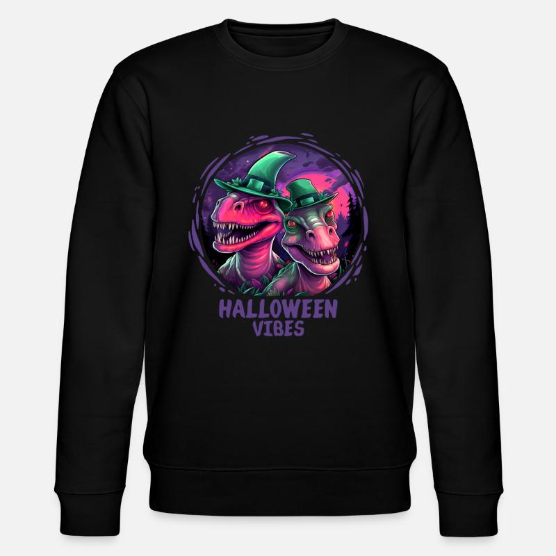 Halloween Dinosaure Velociraptor Dino - Sweat bio CHANGER Stanley/Stella Unisexe - noir