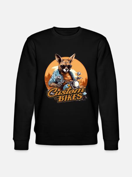 Kangaroo Motorcycle Custom Bikes - Stanley/Stella CHANGER Unisex Organic Sweatshirt - black