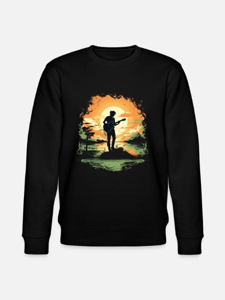 Guitarist Guitar Guitar Player Gift - Stanley/Stella CHANGER Unisex Organic Sweatshirt - black