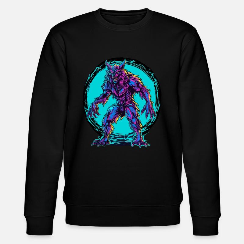Loup-garou Halloween Wolf Wolf Pack - Sweat bio CHANGER Stanley/Stella Unisexe - noir