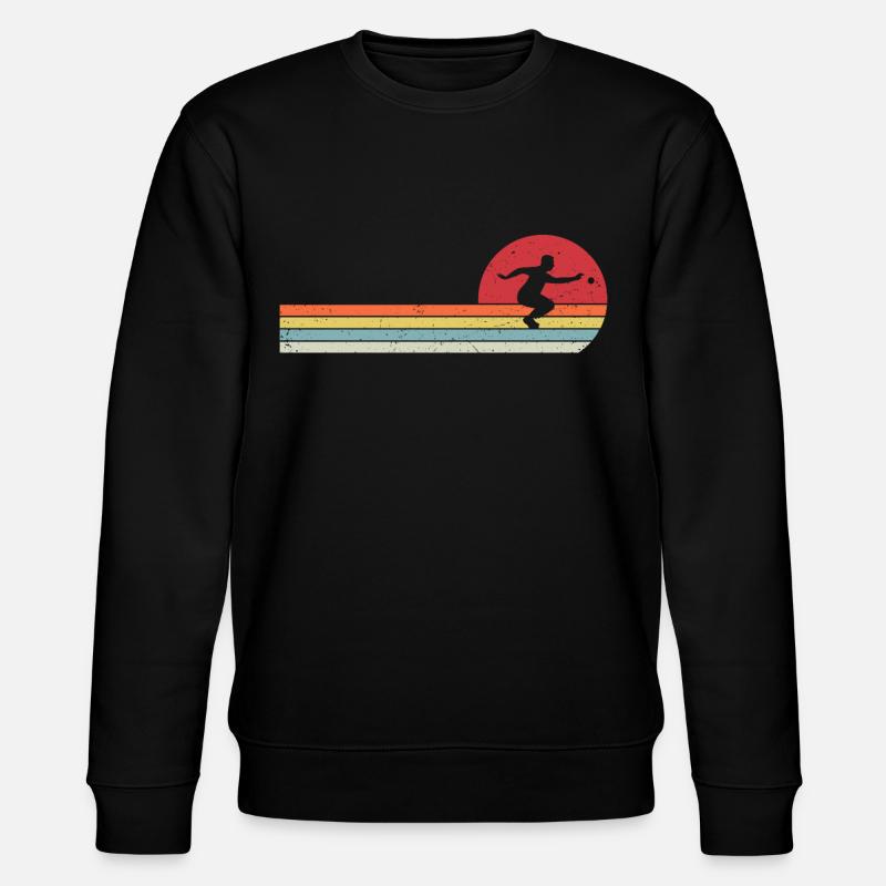 retro pétanque t-shirt boule - Sweat bio CHANGER Stanley/Stella Unisexe - noir