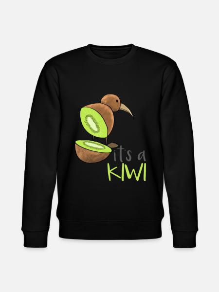 Kiwi Fruit Kiwi Bird - Stanley/Stella CHANGER Unisex Organic Sweatshirt - black