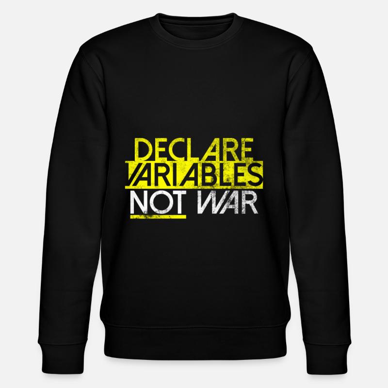 Declare Variables Développeur Software Nerd - Sweat bio CHANGER Stanley/Stella Unisexe - noir