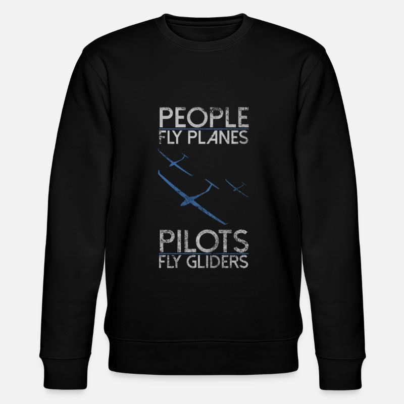 Segelfliegen Pilot - Stanley/Stella Unisex Bio-Sweatshirt CHANGER - Schwarz