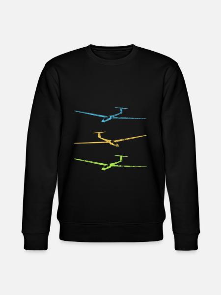 Gliding thermic glider - Stanley/Stella CHANGER Unisex Organic Sweatshirt - black