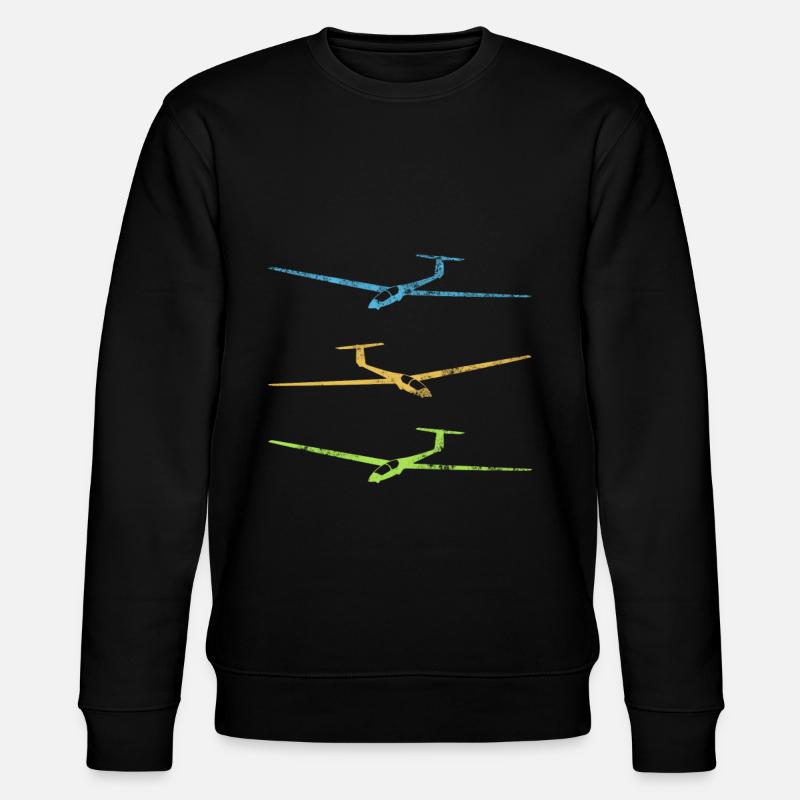 Gliding thermic glider - Stanley/Stella CHANGER Unisex Organic Sweatshirt - black
