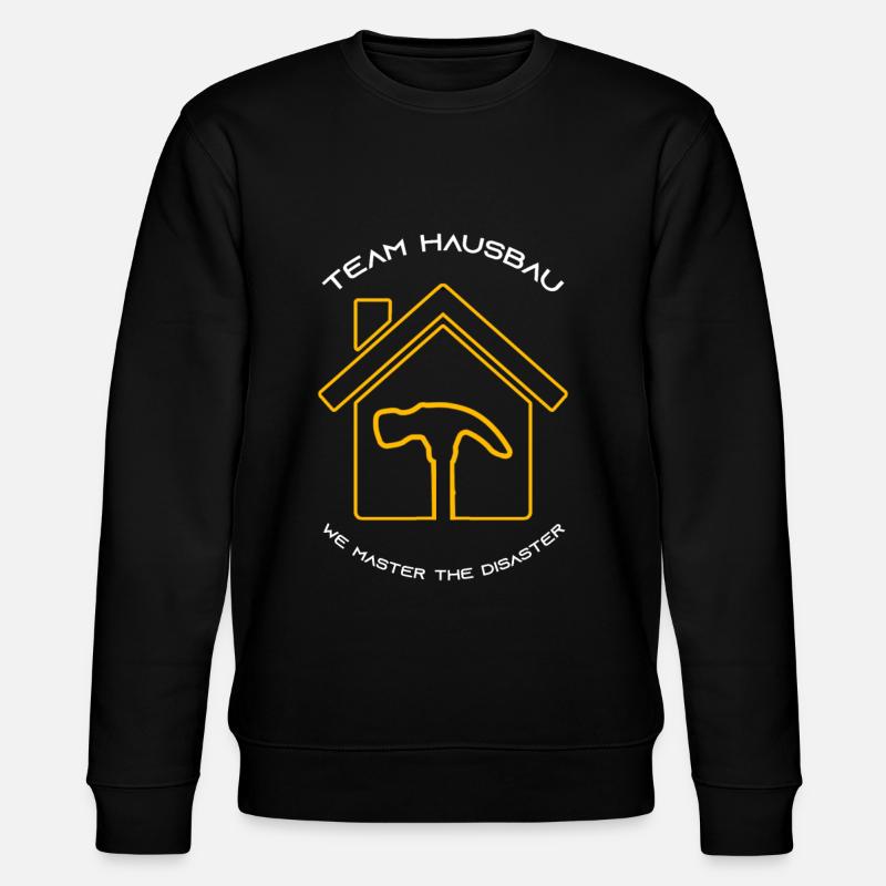 Client Team House Construction - Stanley/Stella CHANGER Unisex Organic Sweatshirt - black