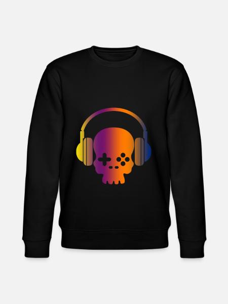 Crâne de jeu - Sweat bio CHANGER Stanley/Stella Unisexe - noir