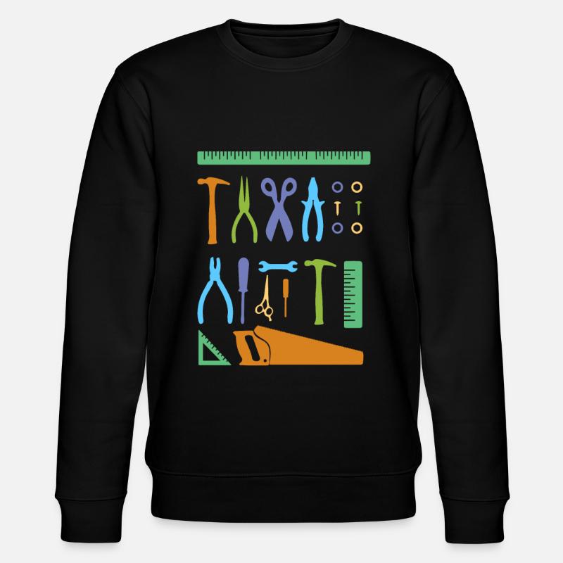 Mechanic maintenance tool gift - Stanley/Stella CHANGER Unisex Organic Sweatshirt - black