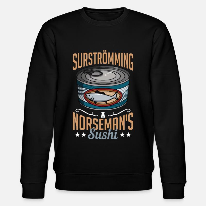 Surströmming Sweden Sushi Surströmming - Stanley/Stella CHANGER Unisex Organic Sweatshirt - black